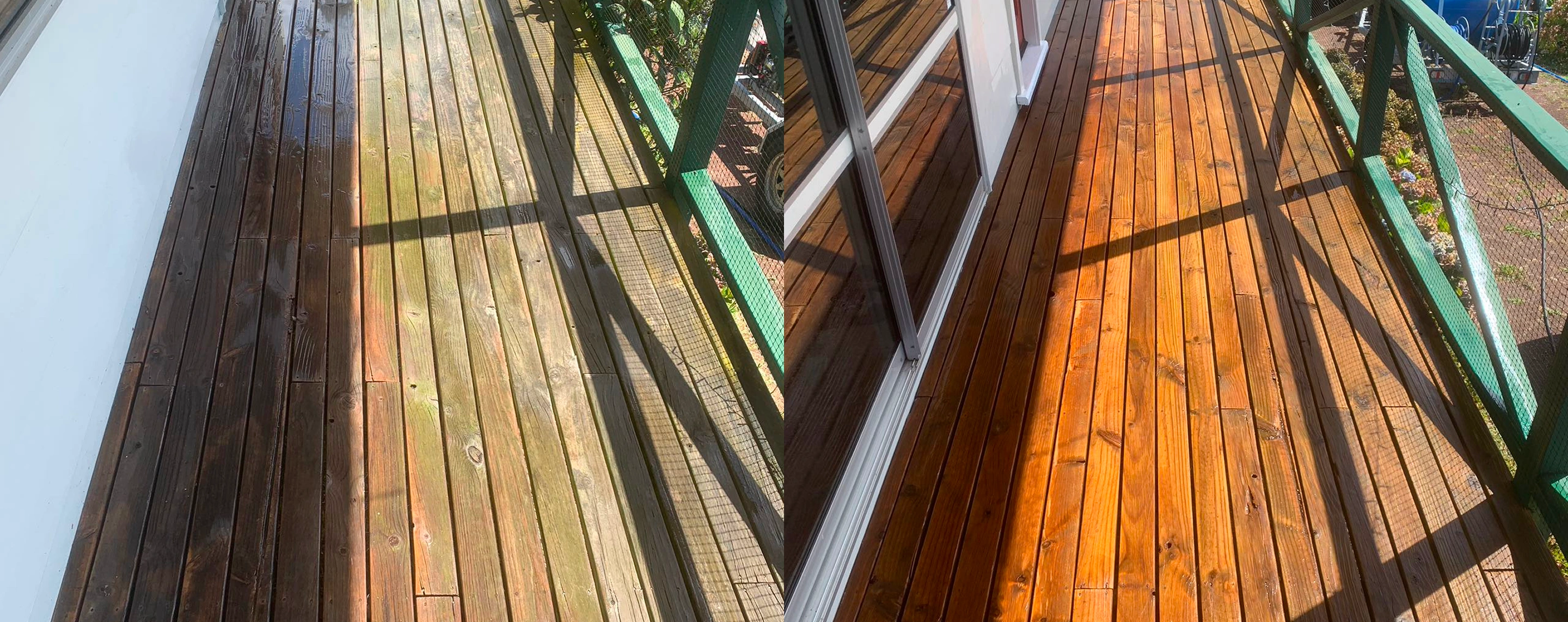 Professional deck and fence cleaning service