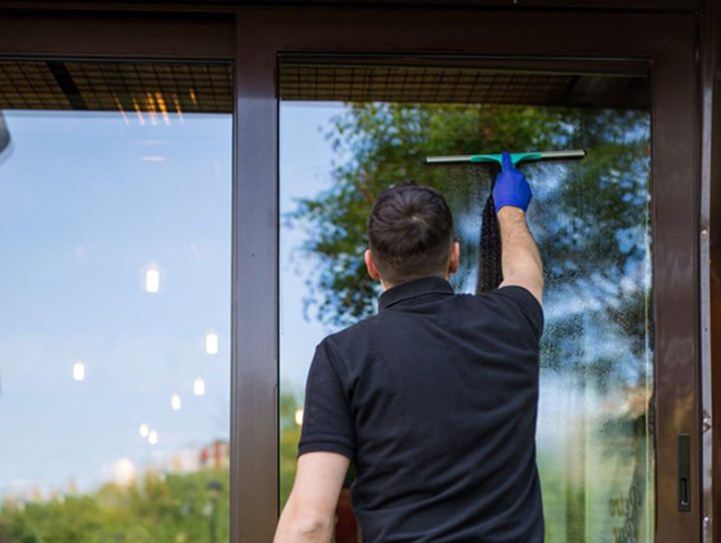 Professional window cleaning service